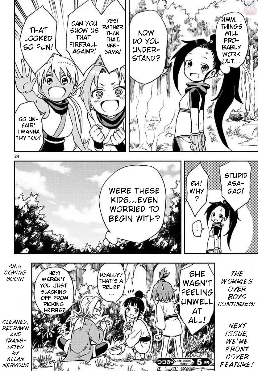 Kunoichi Tsubaki no Mune no Uchi Chapter 3 page 24 - Chapter 3: The Secret Life of a Ninja Girl Interested in Boys