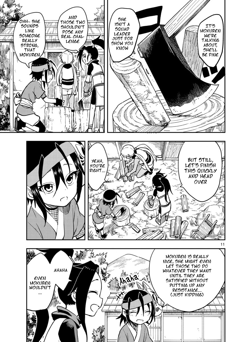 Kunoichi Tsubaki no Mune no Uchi Chapter 31 page 12 - Chapter 31: The Battle to Make Mokuren Angry