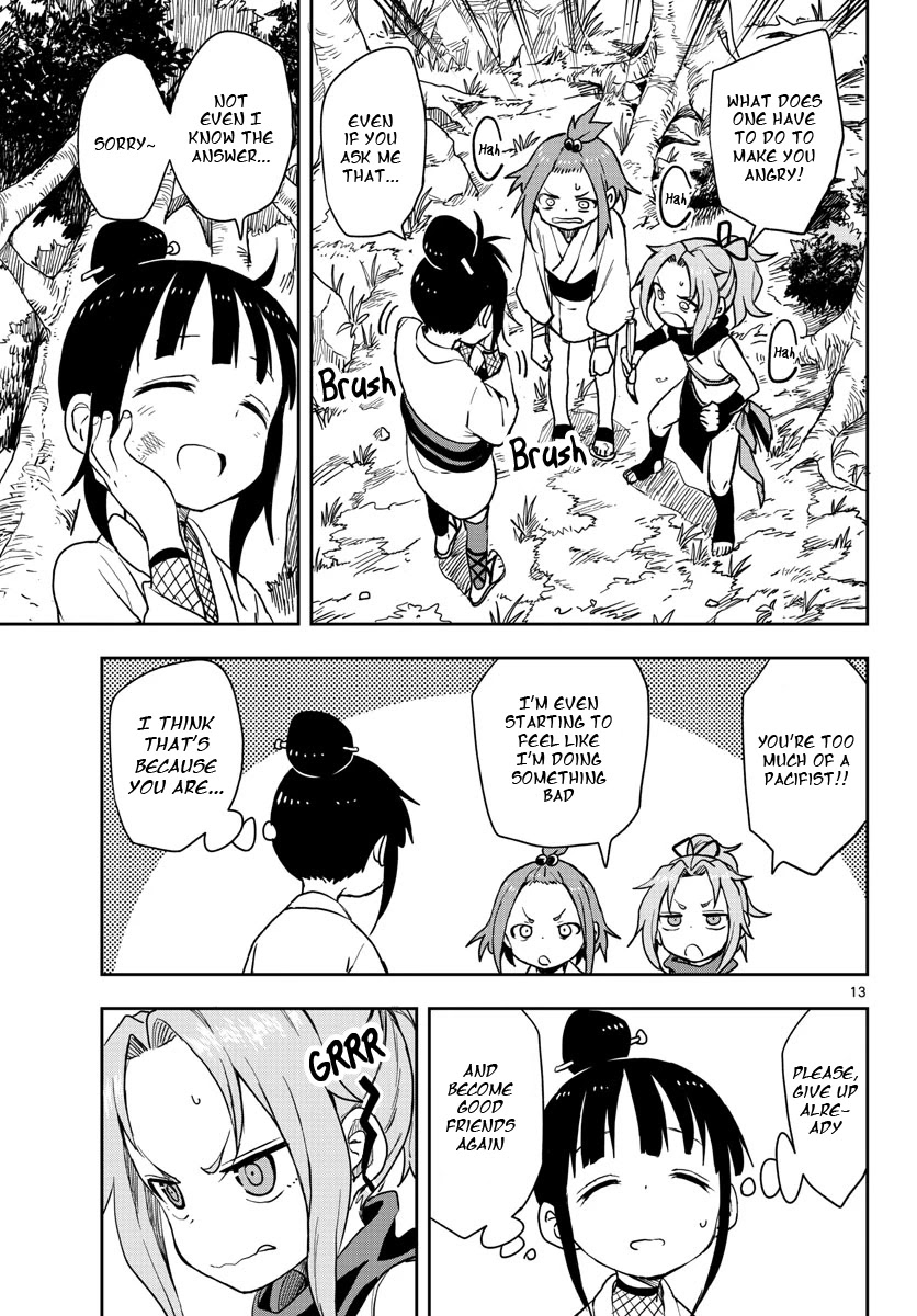 Kunoichi Tsubaki no Mune no Uchi Chapter 31 page 14 - Chapter 31: The Battle to Make Mokuren Angry