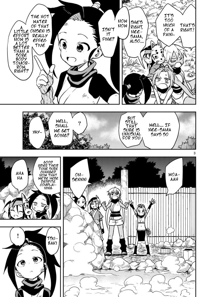 Kunoichi Tsubaki no Mune no Uchi Chapter 32 page 4 - Chapter 32: The Rules of the Onsen
