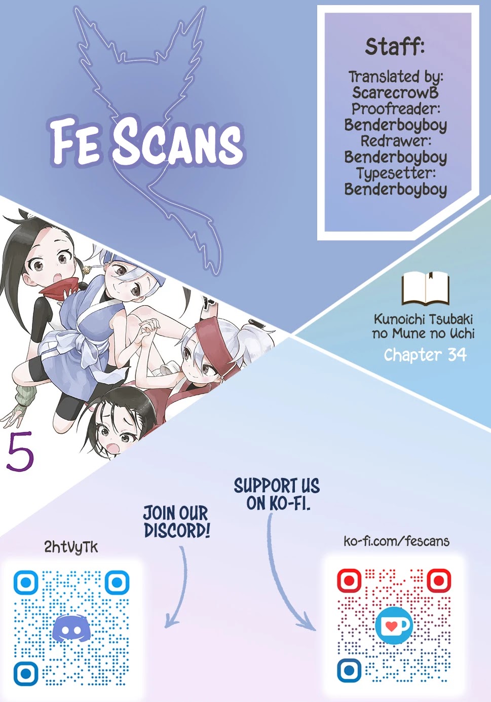 Kunoichi Tsubaki no Mune no Uchi Chapter 34 page 1 - Chapter 34