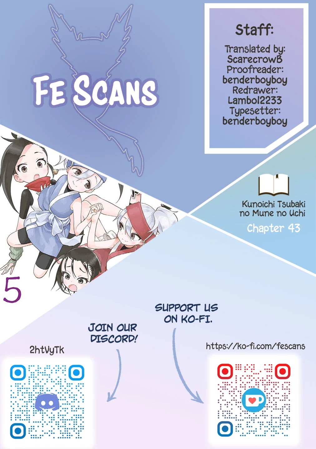 Kunoichi Tsubaki no Mune no Uchi Chapter 43 page 1 - Chapter 43: Our Color