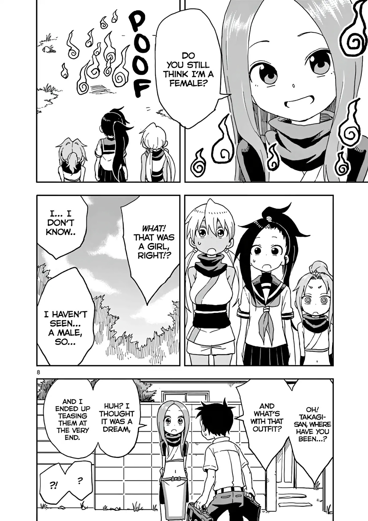 Kunoichi Tsubaki no Mune no Uchi Chapter 6.5 page 8 - Chapter 6.5: [Extra] Special Collab Manga