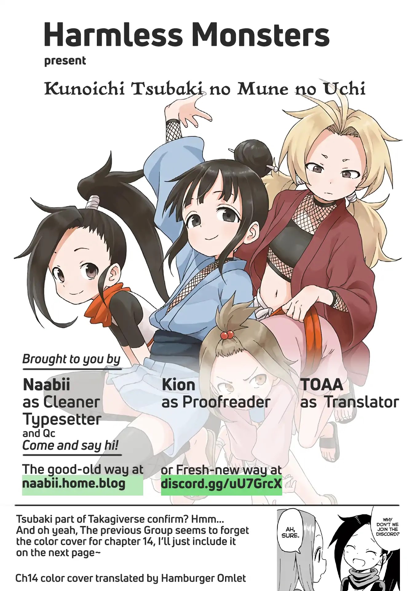 Kunoichi Tsubaki no Mune no Uchi Chapter 6.5 page 9 - Chapter 6.5: [Extra] Special Collab Manga