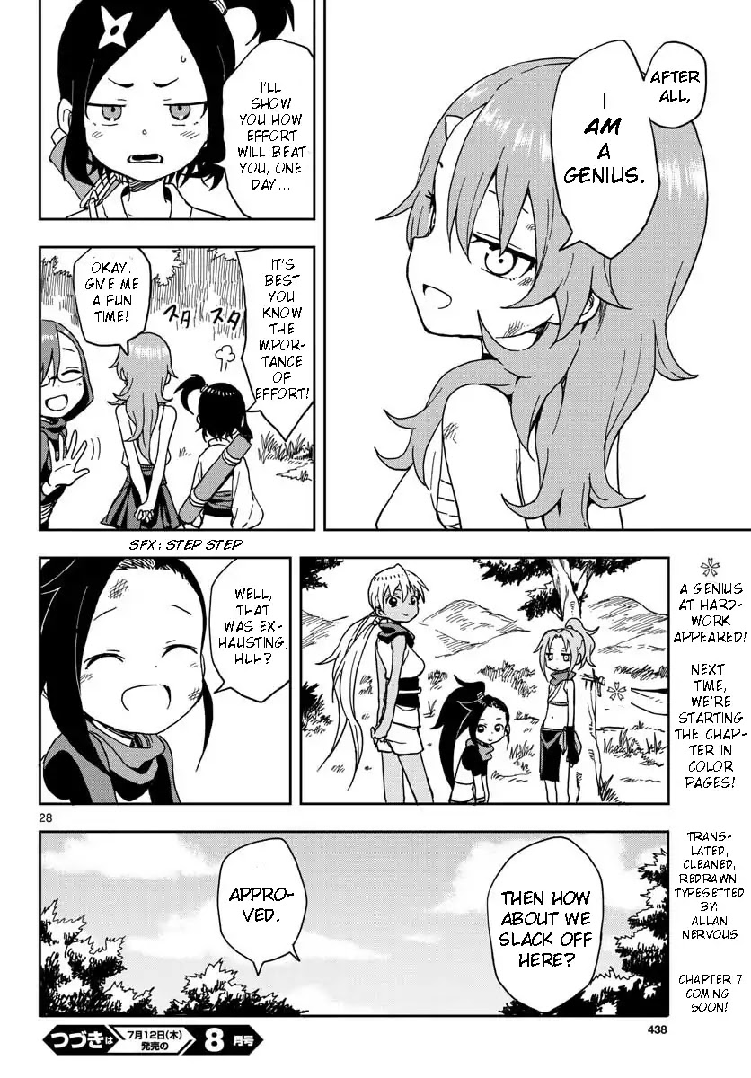 Kunoichi Tsubaki no Mune no Uchi Chapter 6 page 28 - Chapter 6: Hard Work and Geniuses