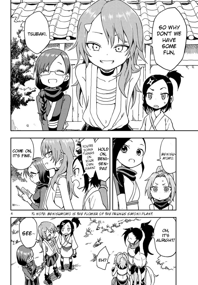 Kunoichi Tsubaki no Mune no Uchi Chapter 6 page 4 - Chapter 6: Hard Work and Geniuses