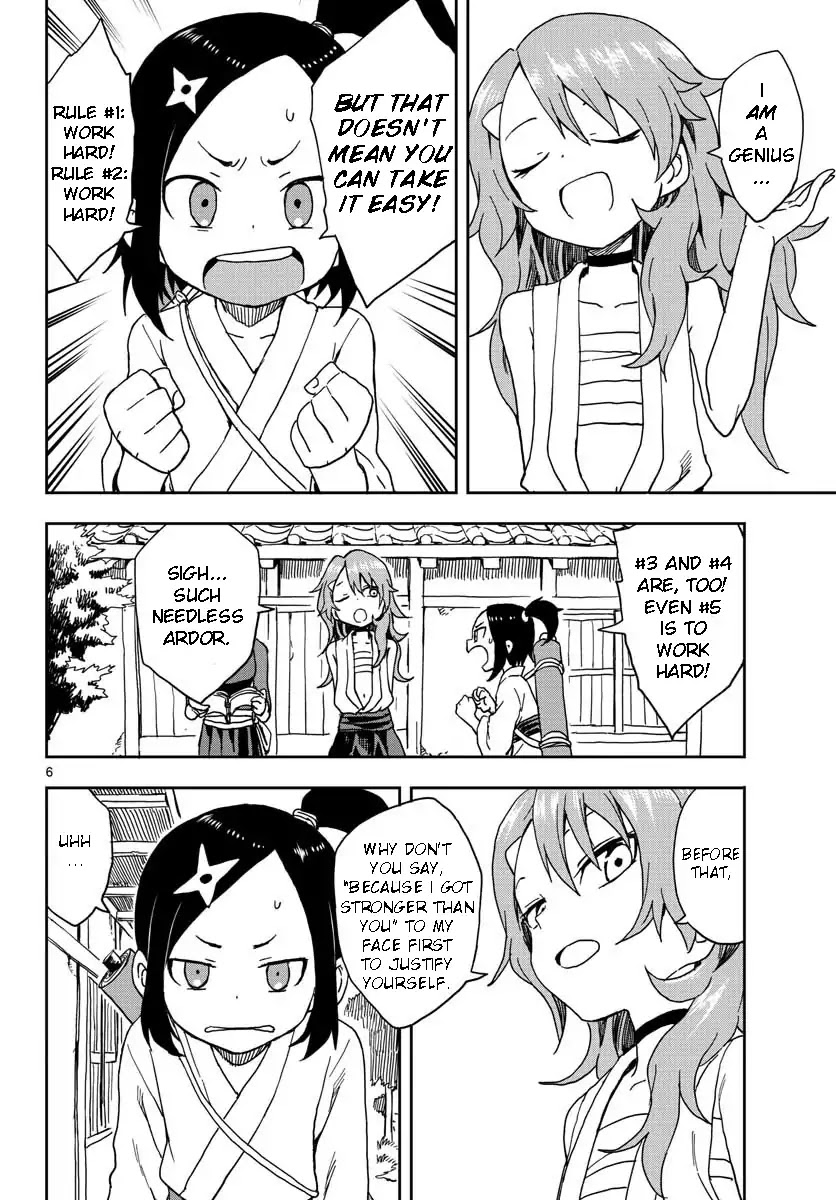 Kunoichi Tsubaki no Mune no Uchi Chapter 6 page 6 - Chapter 6: Hard Work and Geniuses