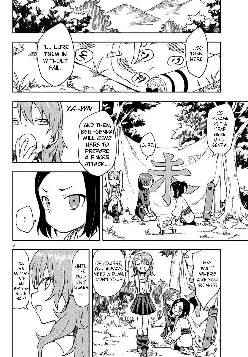 Kunoichi Tsubaki no Mune no Uchi Chapter 6 page 8 - Chapter 6: Hard Work and Geniuses