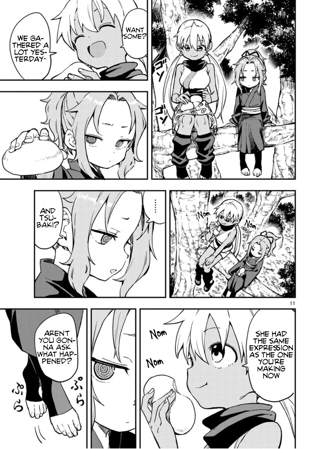 Kunoichi Tsubaki no Mune no Uchi Chapter 60 page 12 - Chapter 60: Return of a Favor