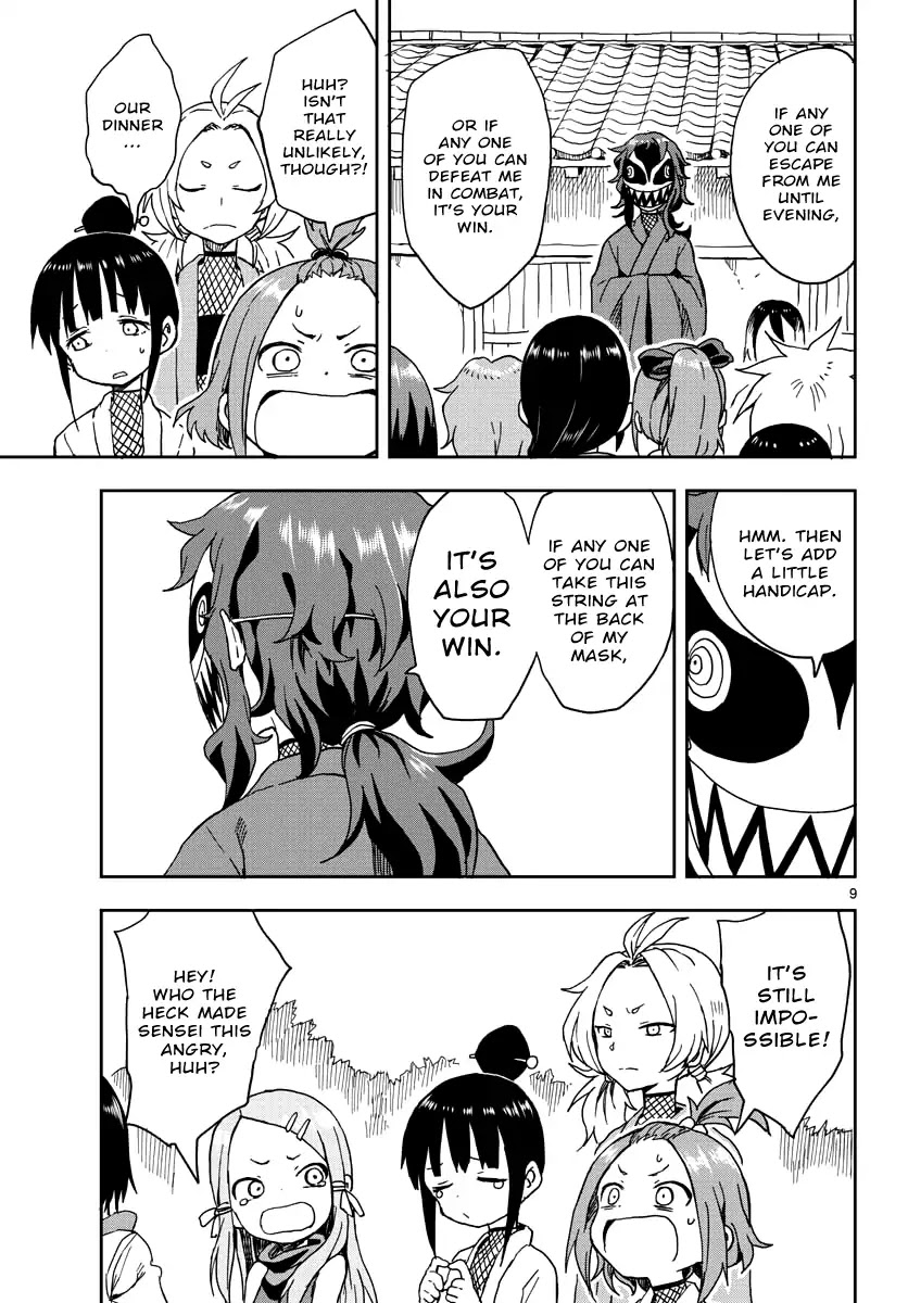 Kunoichi Tsubaki no Mune no Uchi Chapter 7 page 9 - Chapter 7: A Male Oni Appears!