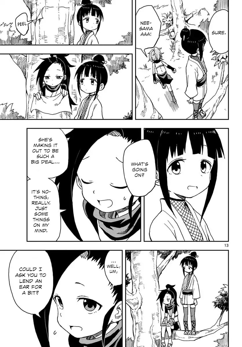 Kunoichi Tsubaki no Mune no Uchi Chapter 9 page 14 - Chapter 9: Mokuren's Healing Jutsu