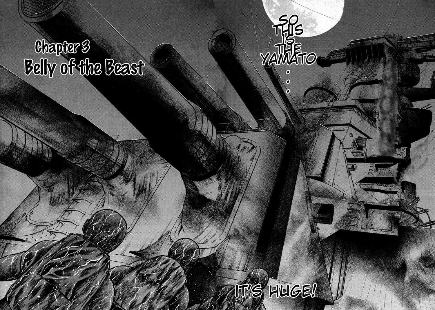 Kurenai no Senkan Chapter 3 page 1 - Chapter 3: The Belly of the Beast