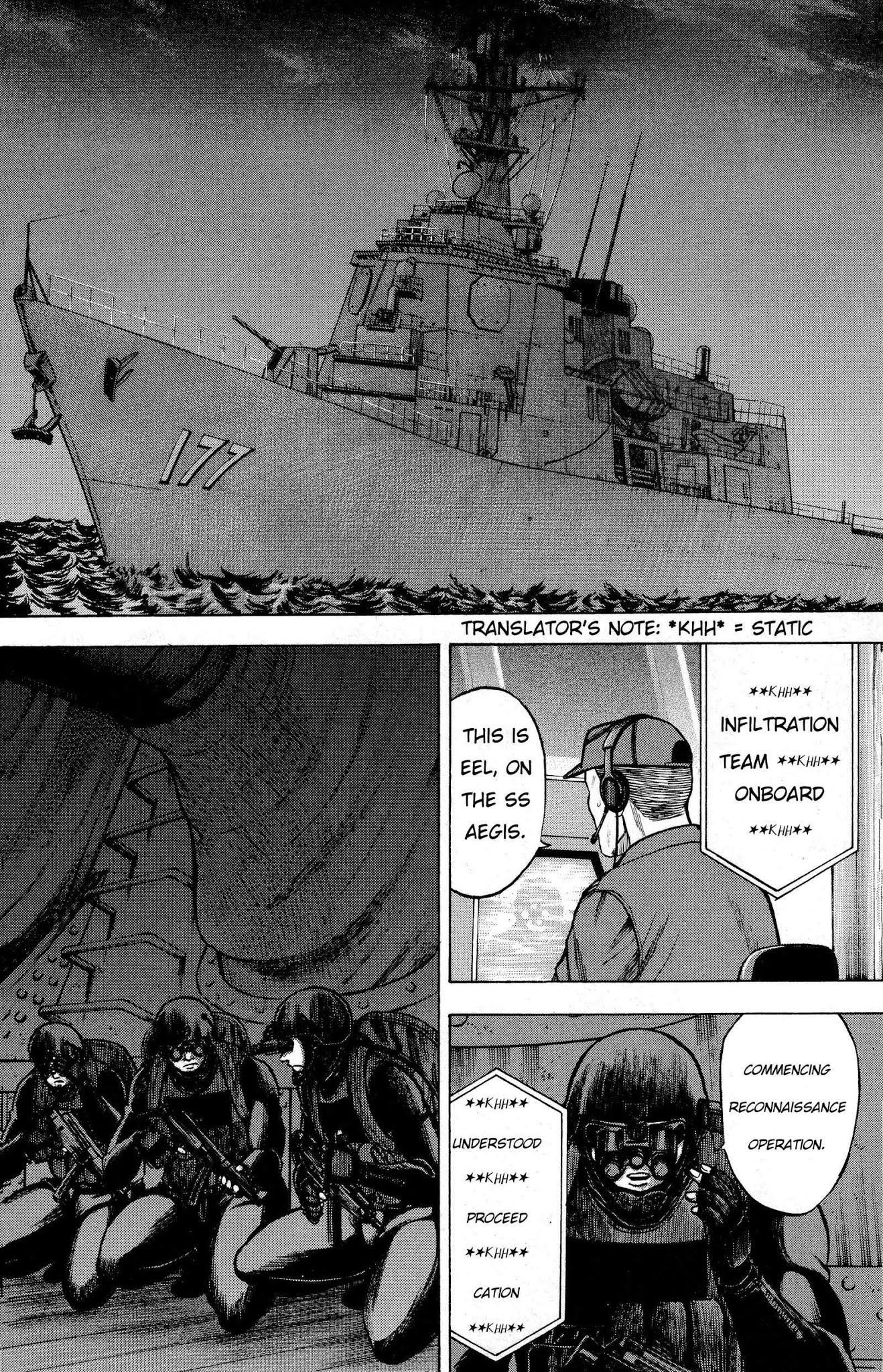 Kurenai no Senkan Chapter 3 page 10 - Chapter 3: The Belly of the Beast
