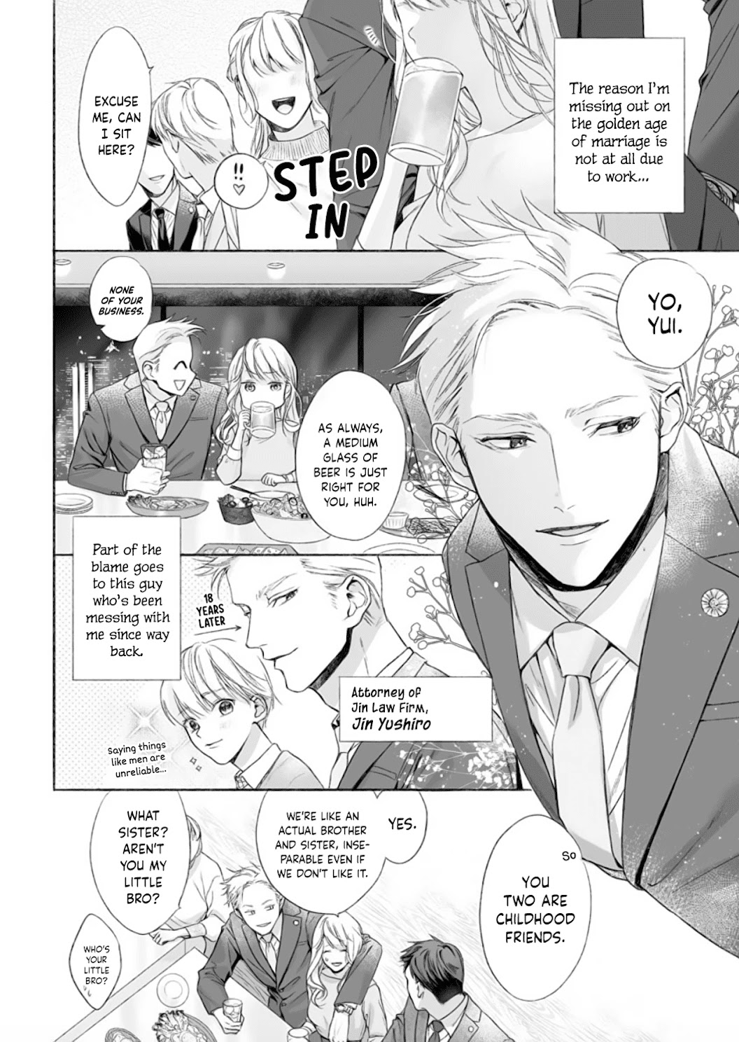 Kuro Bengoshi no Chijou: Sekai de Ichiban Omoi Junai Chapter 1 page 6 - Chapter 1