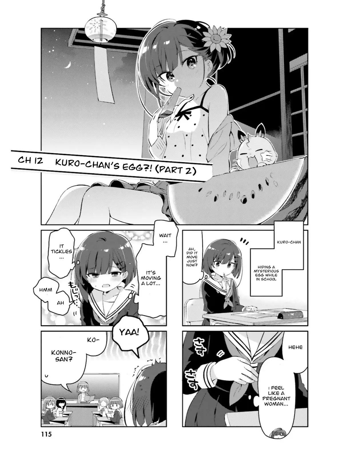 Kuro-chan Chi no Oshiire ga Tsukaenai Riyuu Chapter 12 page 1 - Chapter 12: Kuro-chan's Egg?! (Part 2)