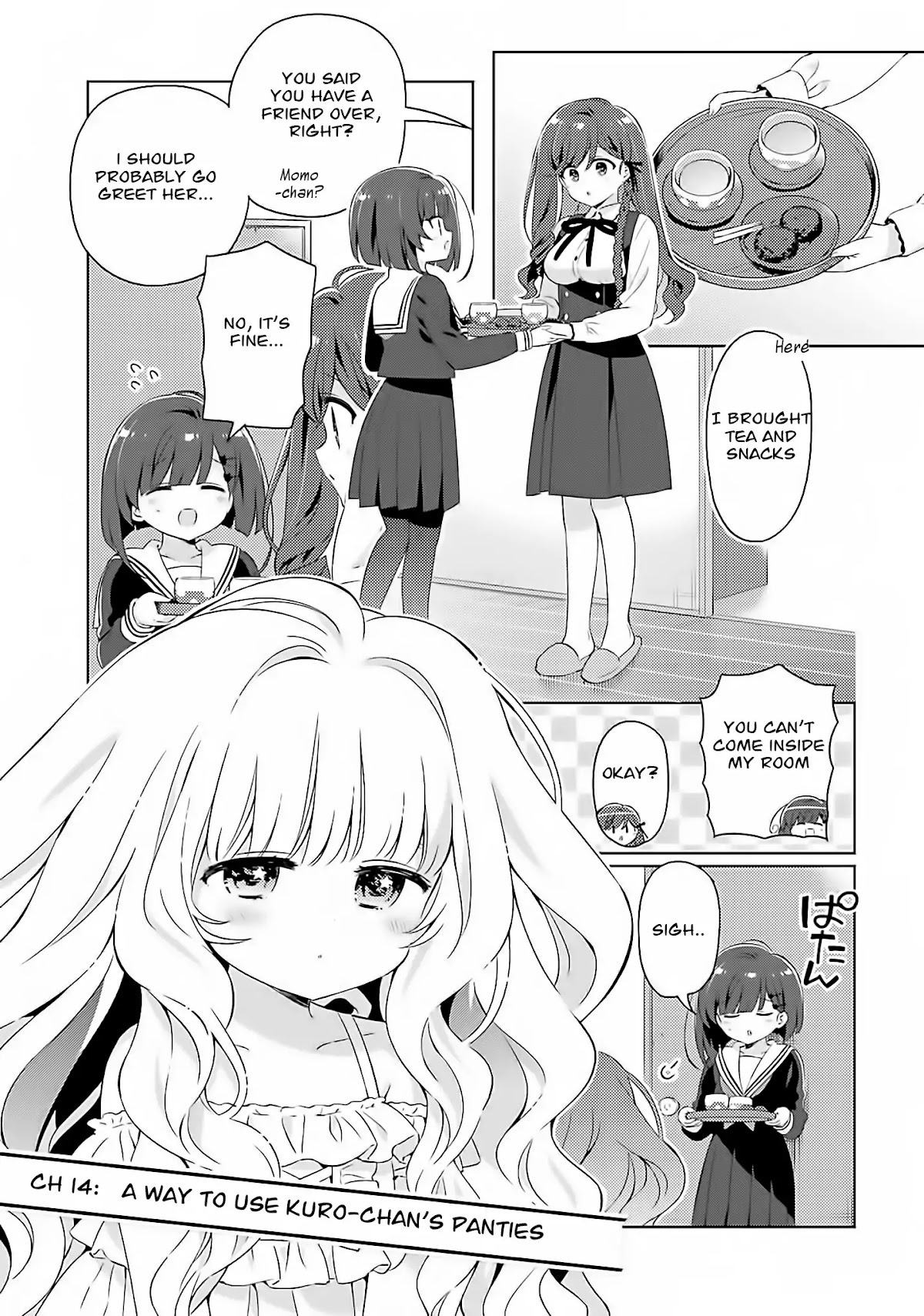 Kuro-chan Chi no Oshiire ga Tsukaenai Riyuu Chapter 14 page 1 - Chapter 14: A Way to Use Kuro-chan's Panties