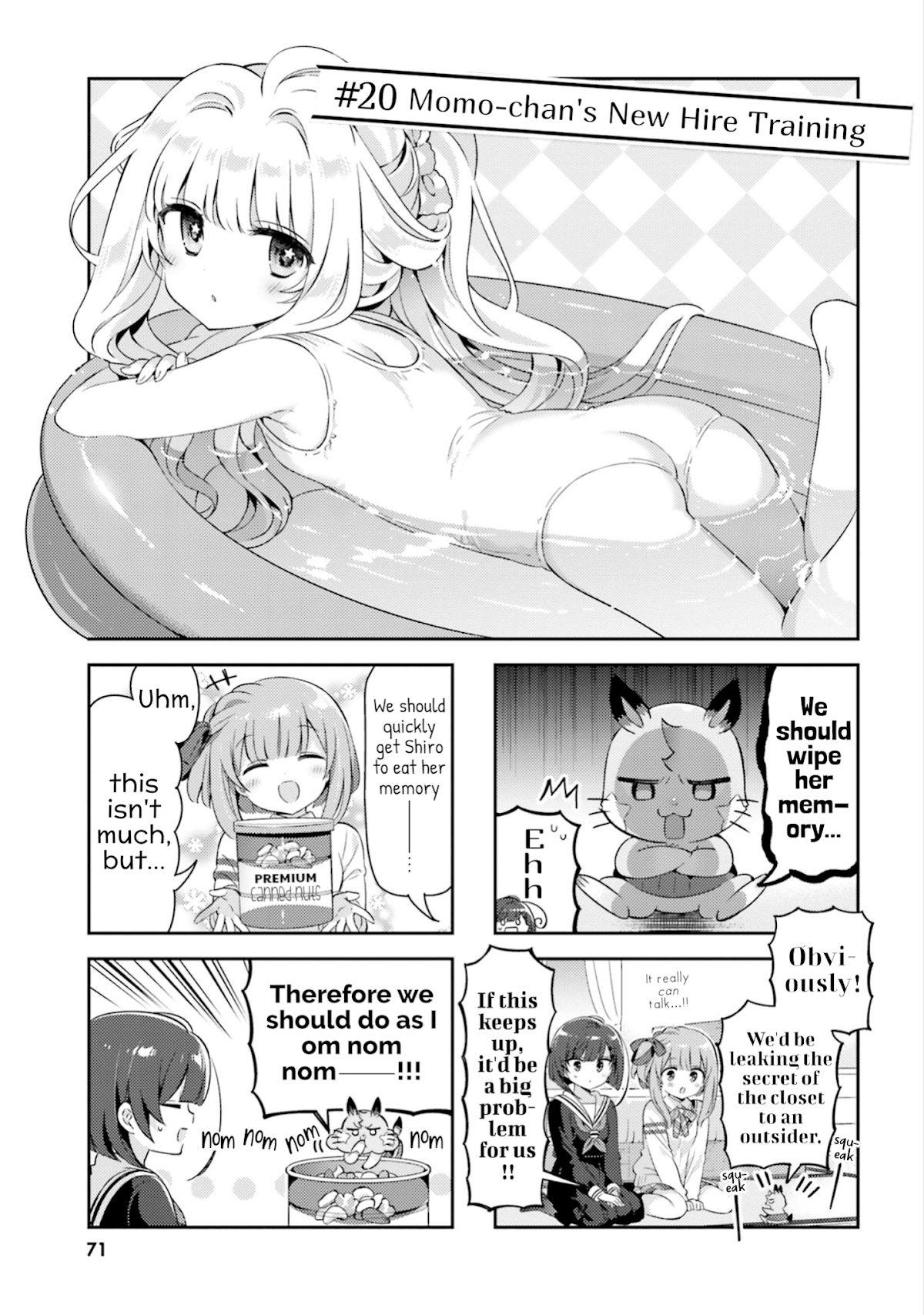 Kuro-chan Chi no Oshiire ga Tsukaenai Riyuu Chapter 20 page 1 - Chapter 20: Momo-chan's New Hire Training