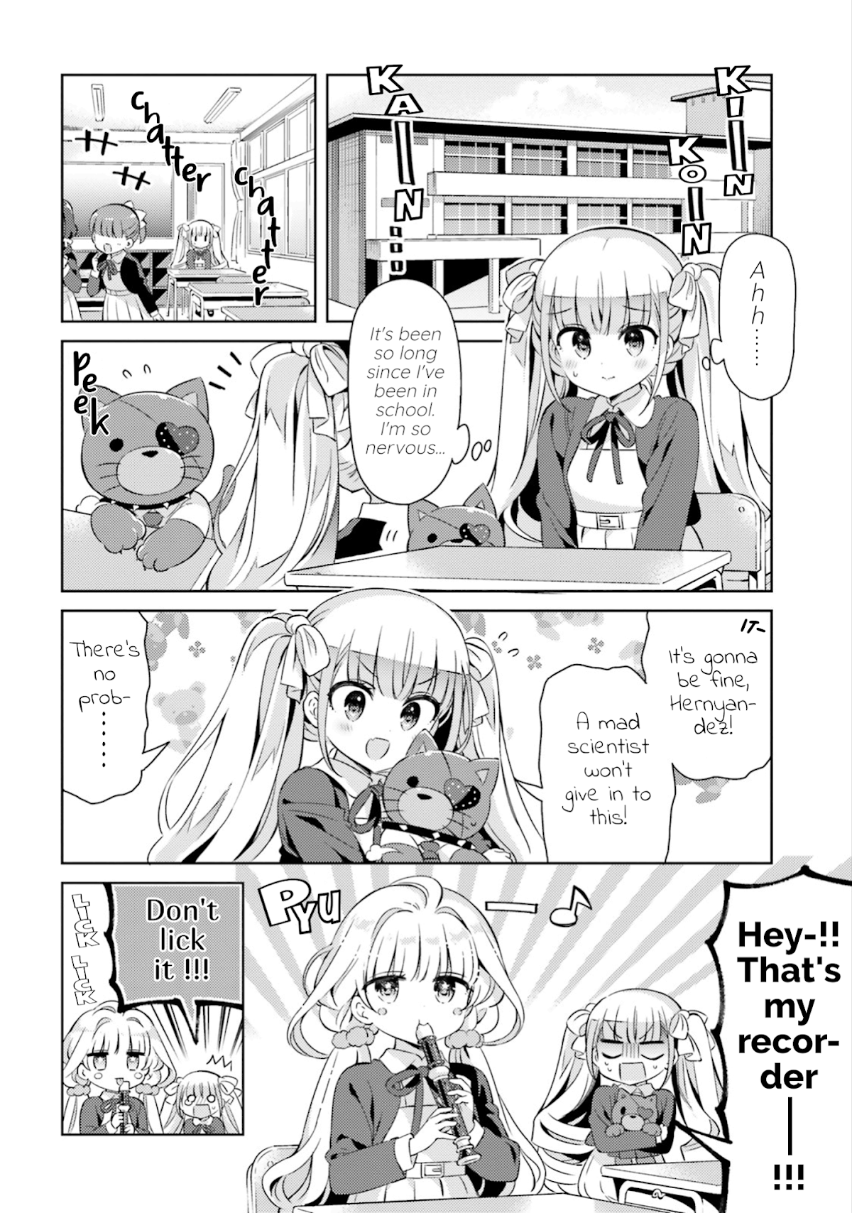 Kuro-chan Chi no Oshiire ga Tsukaenai Riyuu Chapter 21 page 2 - Chapter 21: The School Life with Luna and Shiro