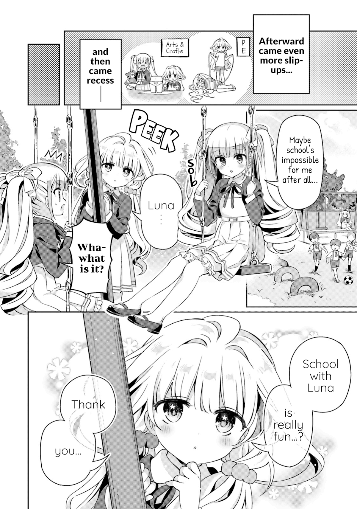 Kuro-chan Chi no Oshiire ga Tsukaenai Riyuu Chapter 21 page 6 - Chapter 21: The School Life with Luna and Shiro