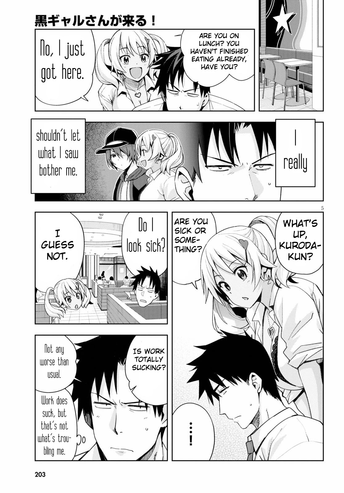 Kuro Gyaru-san ga Kuru! Chapter 6 page 5 - Chapter 6: Sketchy as Heck