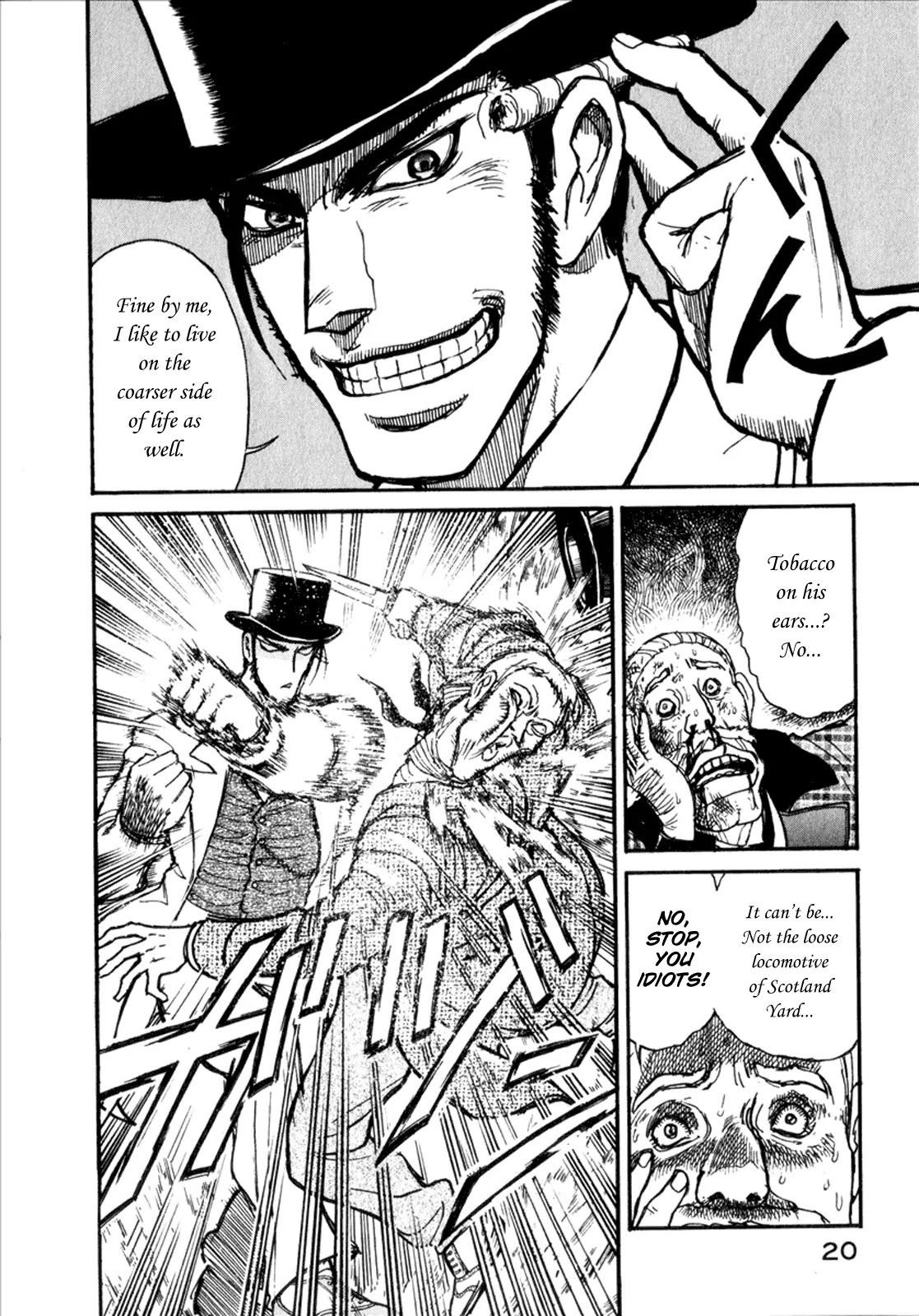 Kuro Hakubutsukan Springald Chapter 1.1 page 22 - Vol.1 Chapter 1: The Appearance of Spring-Heeled Jack