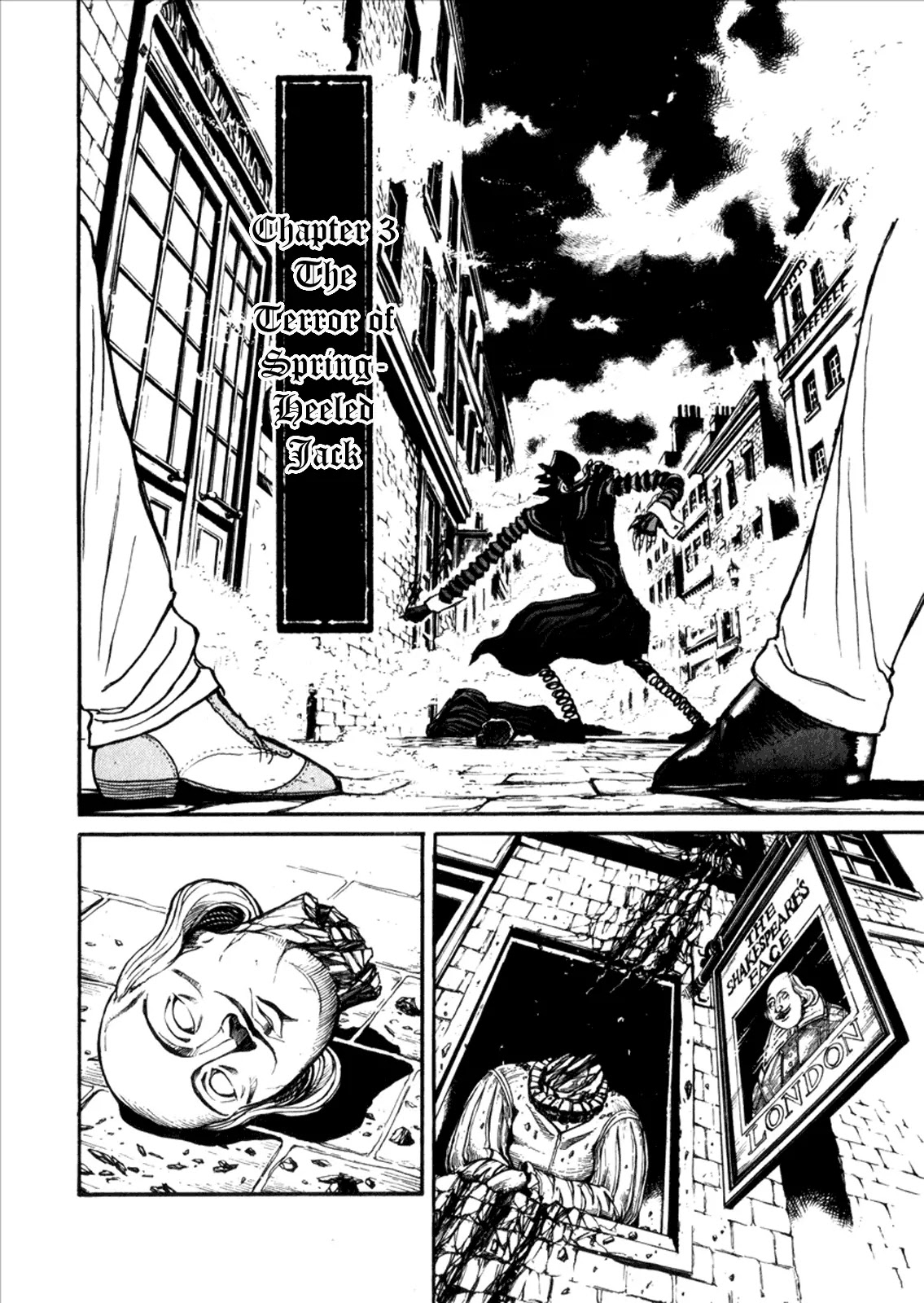 Kuro Hakubutsukan Springald Chapter 1.3 page 2 - Vol.1 Chapter 3: The Terror of Spring-Heeled Jack