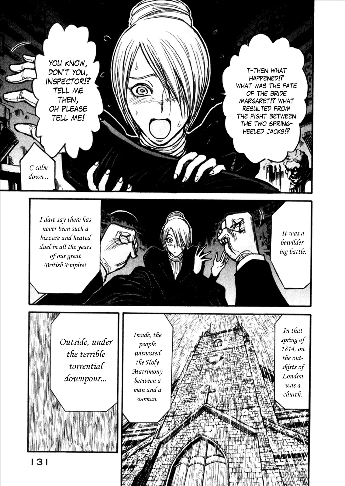 Kuro Hakubutsukan Springald Chapter 1.5 page 1 - Vol.1 Chapter 5: The Battle of Spring-Heeled Jack