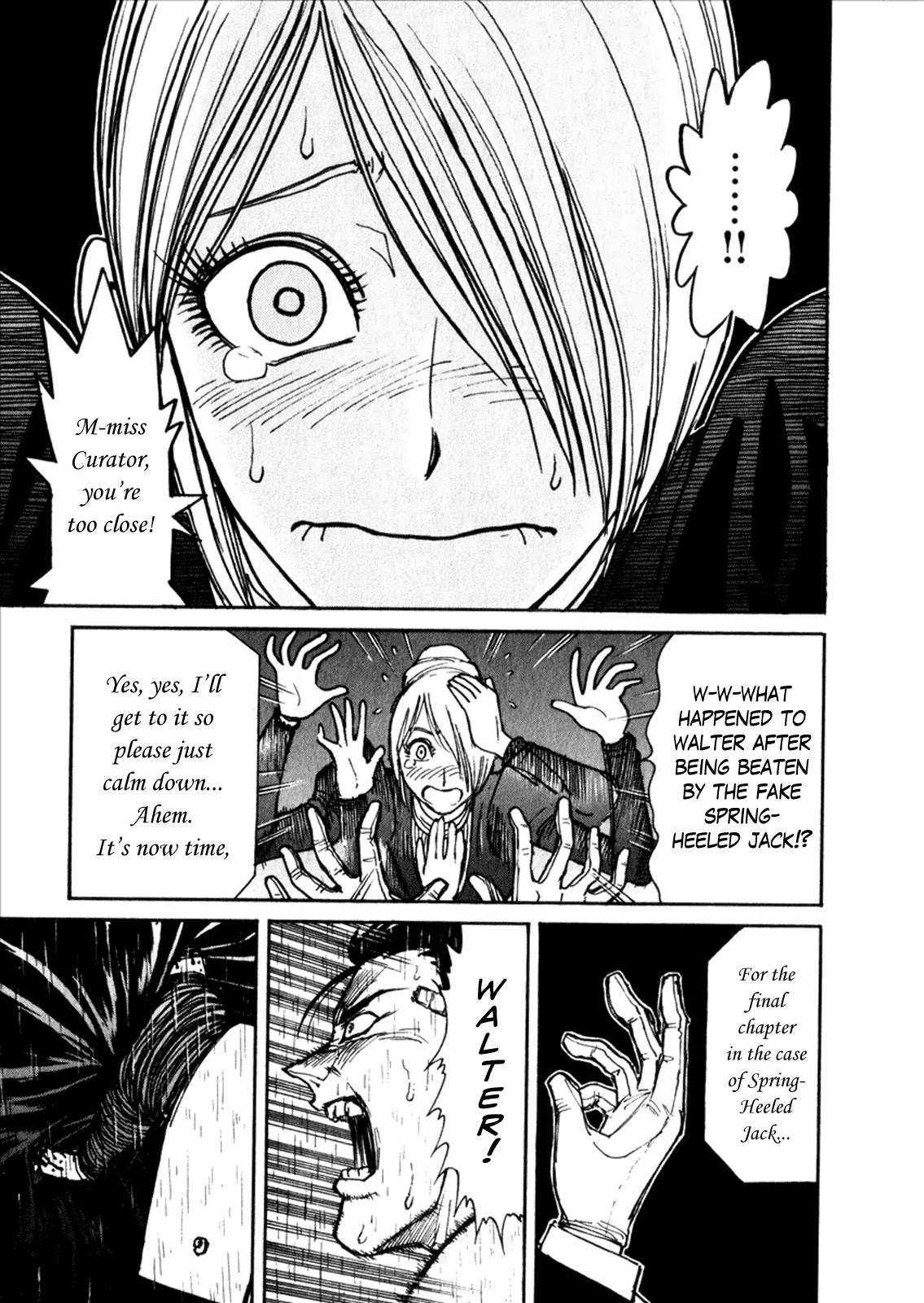 Kuro Hakubutsukan Springald Chapter 1.6 page 1 - Vol.1 Chapter 6: The Departure of Spring-Heeled Jack