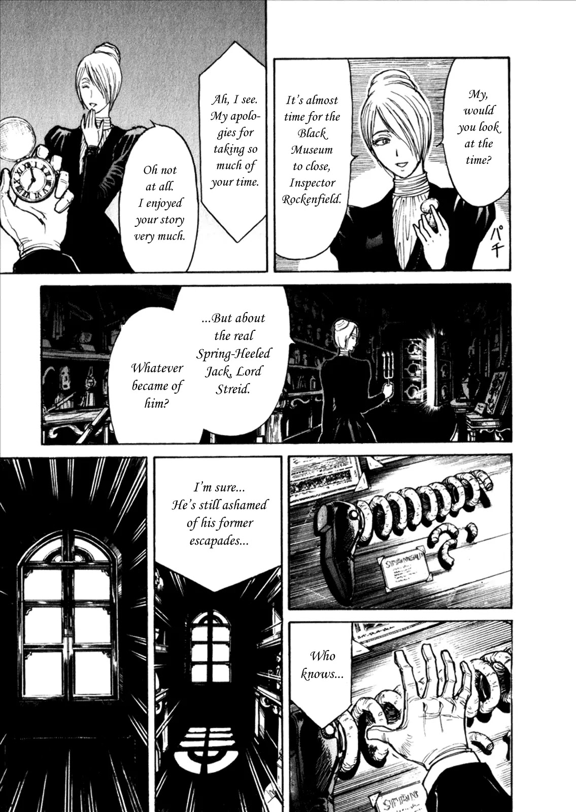 Kuro Hakubutsukan Springald Chapter 1.6 page 21 - Vol.1 Chapter 6: The Departure of Spring-Heeled Jack