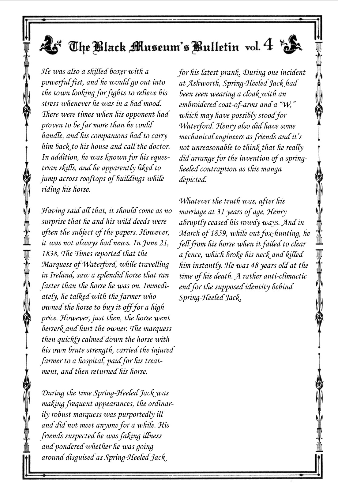 Kuro Hakubutsukan Springald Chapter 1.6 page 28 - Vol.1 Chapter 6: The Departure of Spring-Heeled Jack