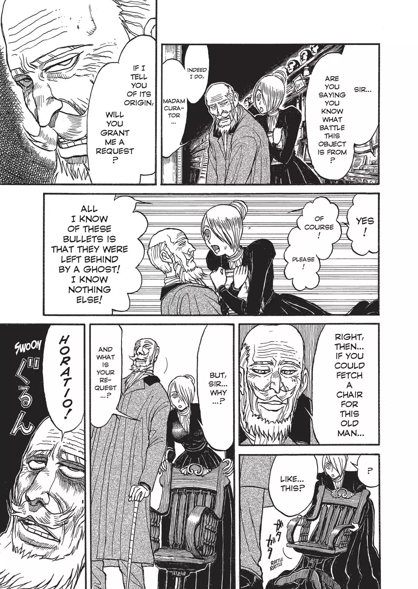Kuro Hakubutsukan Springald Chapter 2.1 page 11 - Vol.2 Chapter 1: The Ghost Meets the Lady