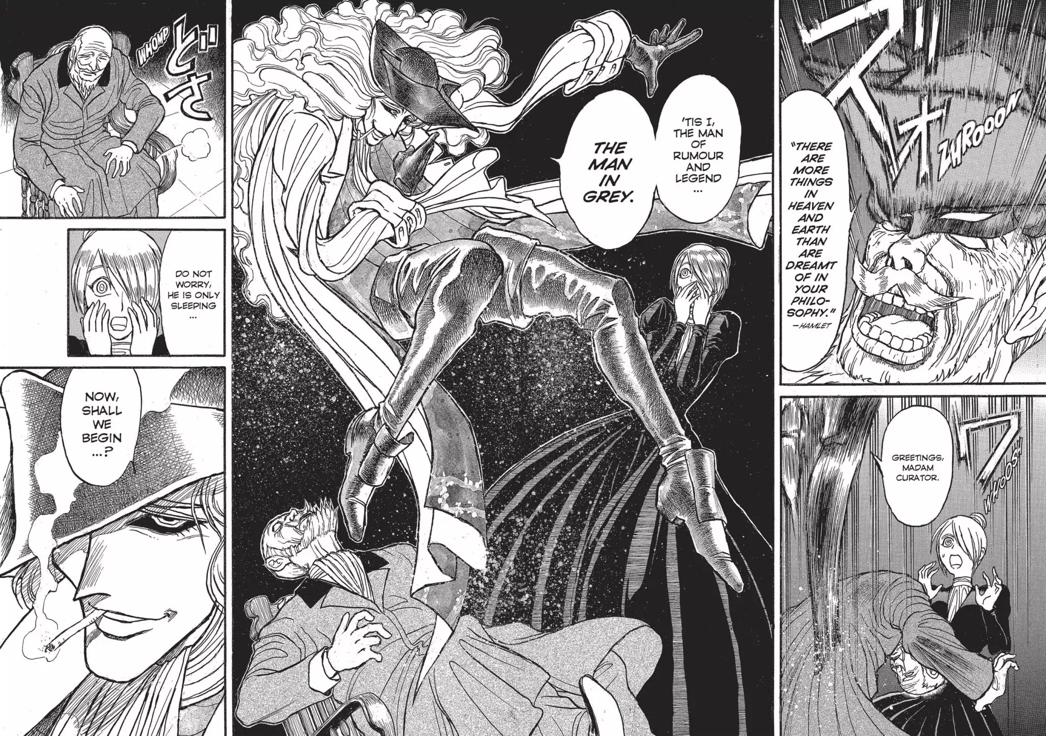 Kuro Hakubutsukan Springald Chapter 2.1 page 12 - Vol.2 Chapter 1: The Ghost Meets the Lady