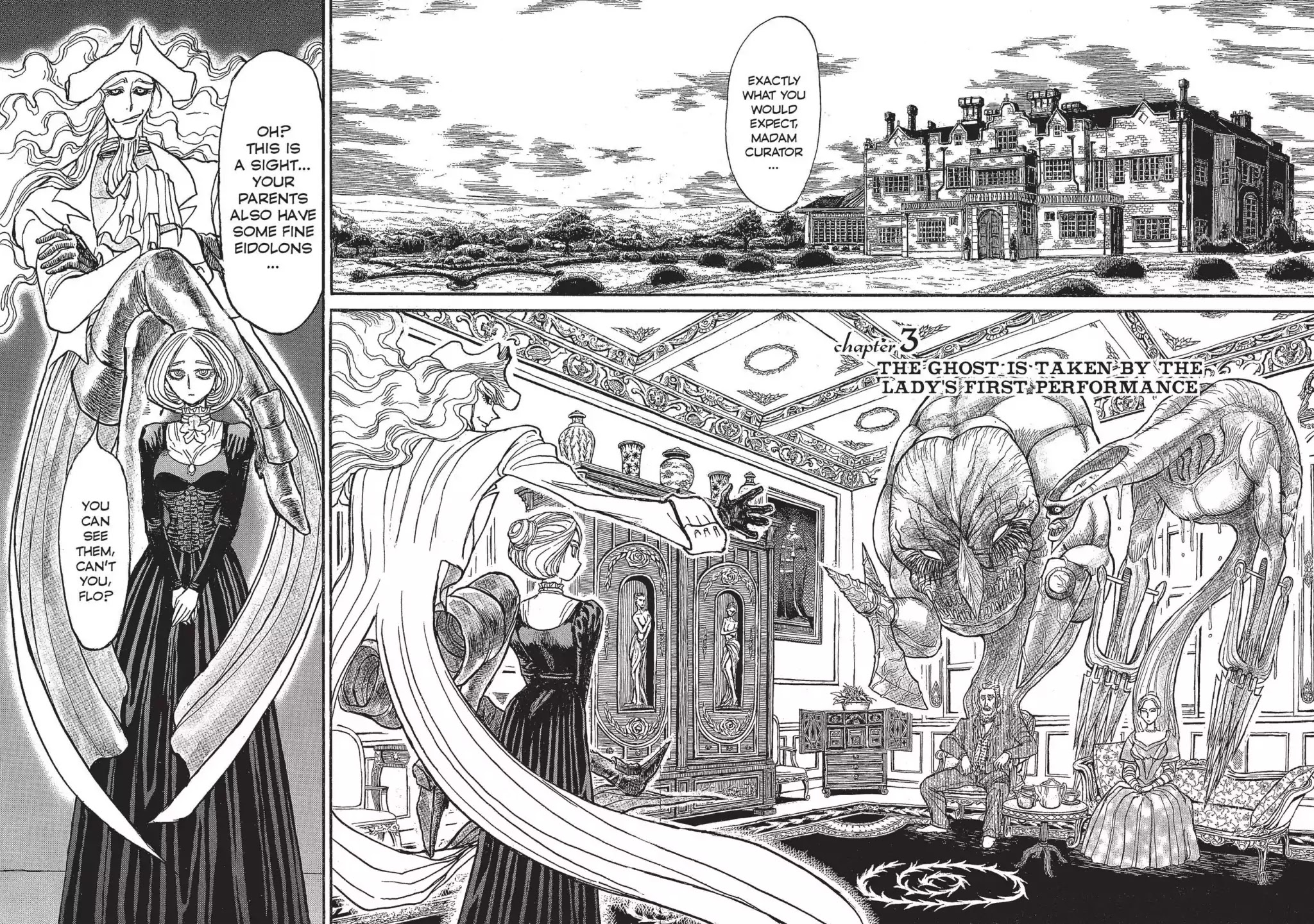 Kuro Hakubutsukan Springald Chapter 2.3 page 2 - Vol.2 Chapter 3: The Ghost is Taken by the Lady's First Performance