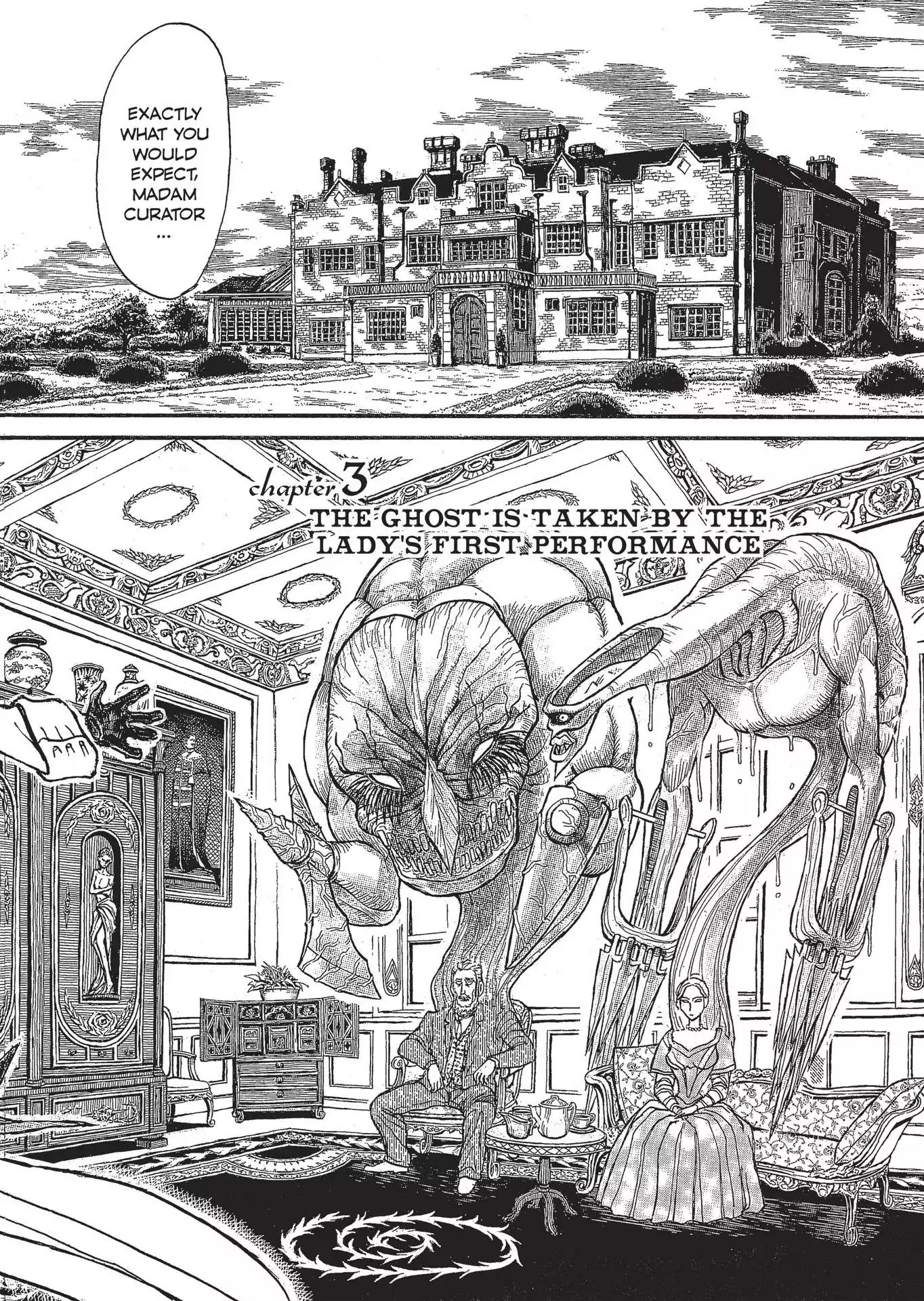 Kuro Hakubutsukan Springald Chapter 2.3 page 3 - Vol.2 Chapter 3: The Ghost is Taken by the Lady's First Performance