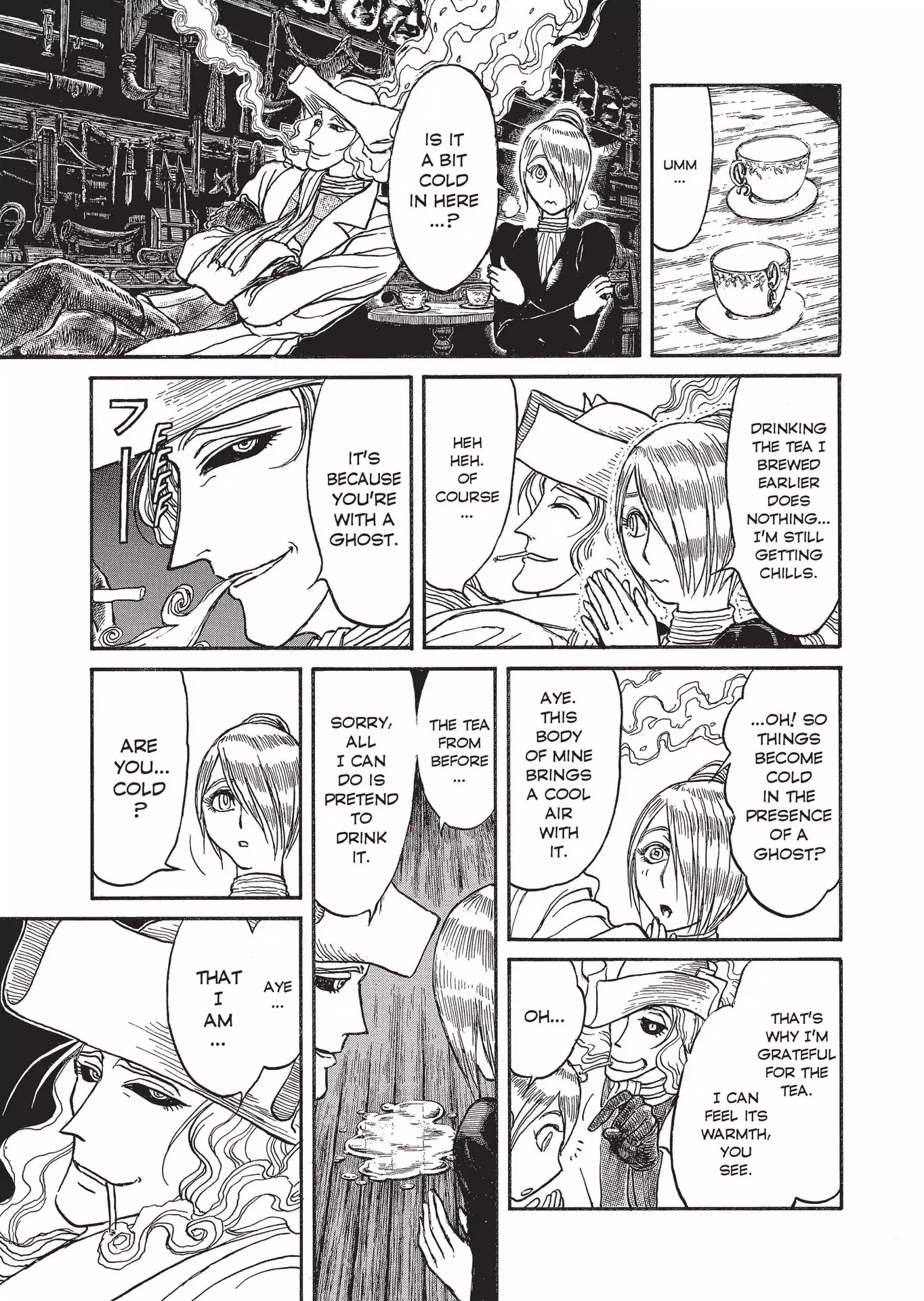 Kuro Hakubutsukan Springald Chapter 2.4 page 1 - Vol.2 Chapter 4: The Ghost Trembles and the Lady Illuminates
