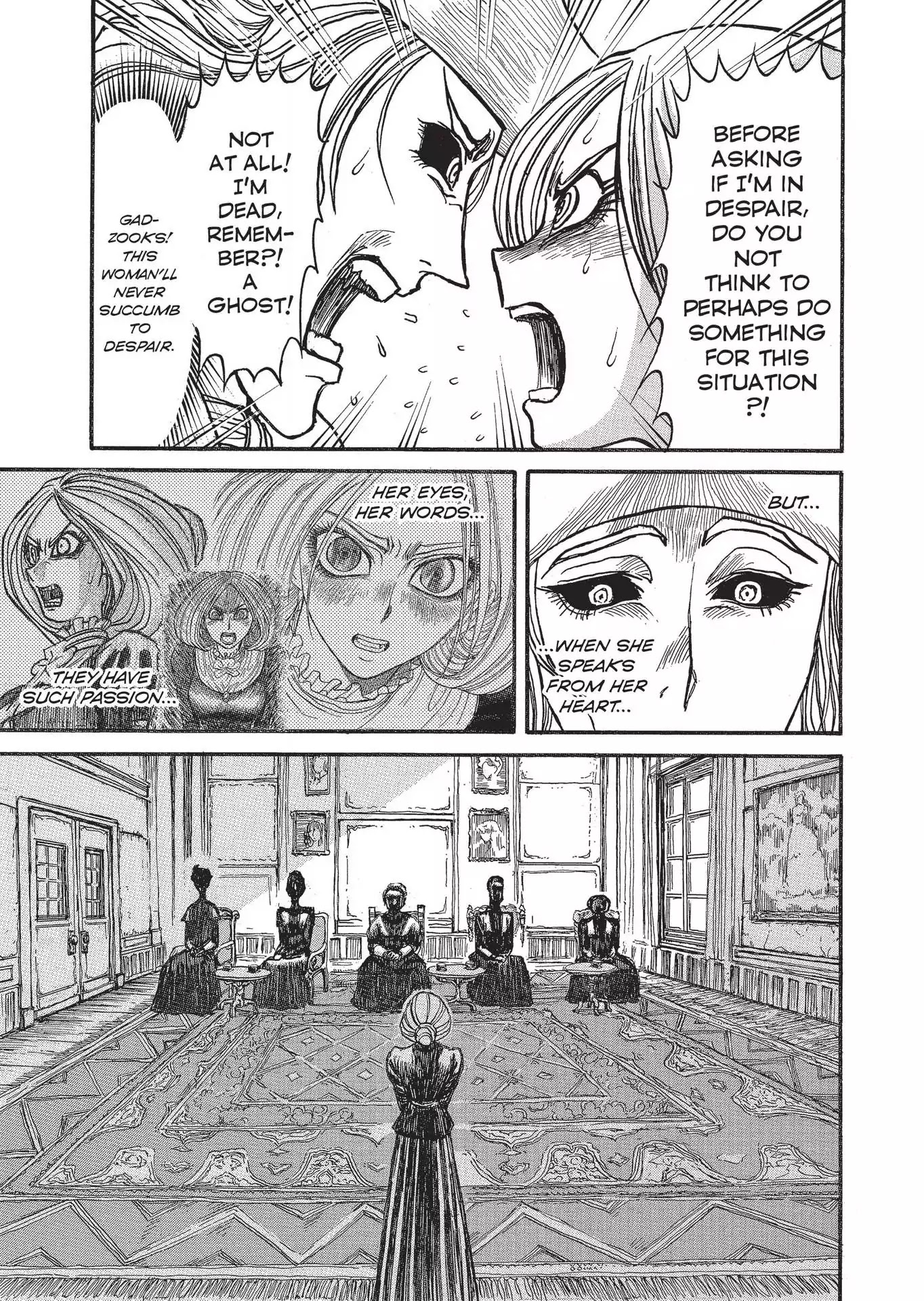 Kuro Hakubutsukan Springald Chapter 2.4 page 15 - Vol.2 Chapter 4: The Ghost Trembles and the Lady Illuminates