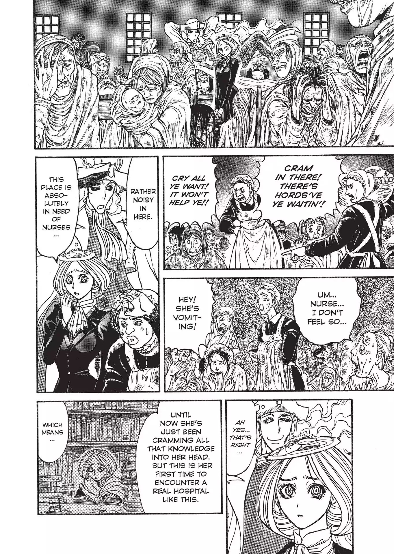 Kuro Hakubutsukan Springald Chapter 2.4 page 8 - Vol.2 Chapter 4: The Ghost Trembles and the Lady Illuminates