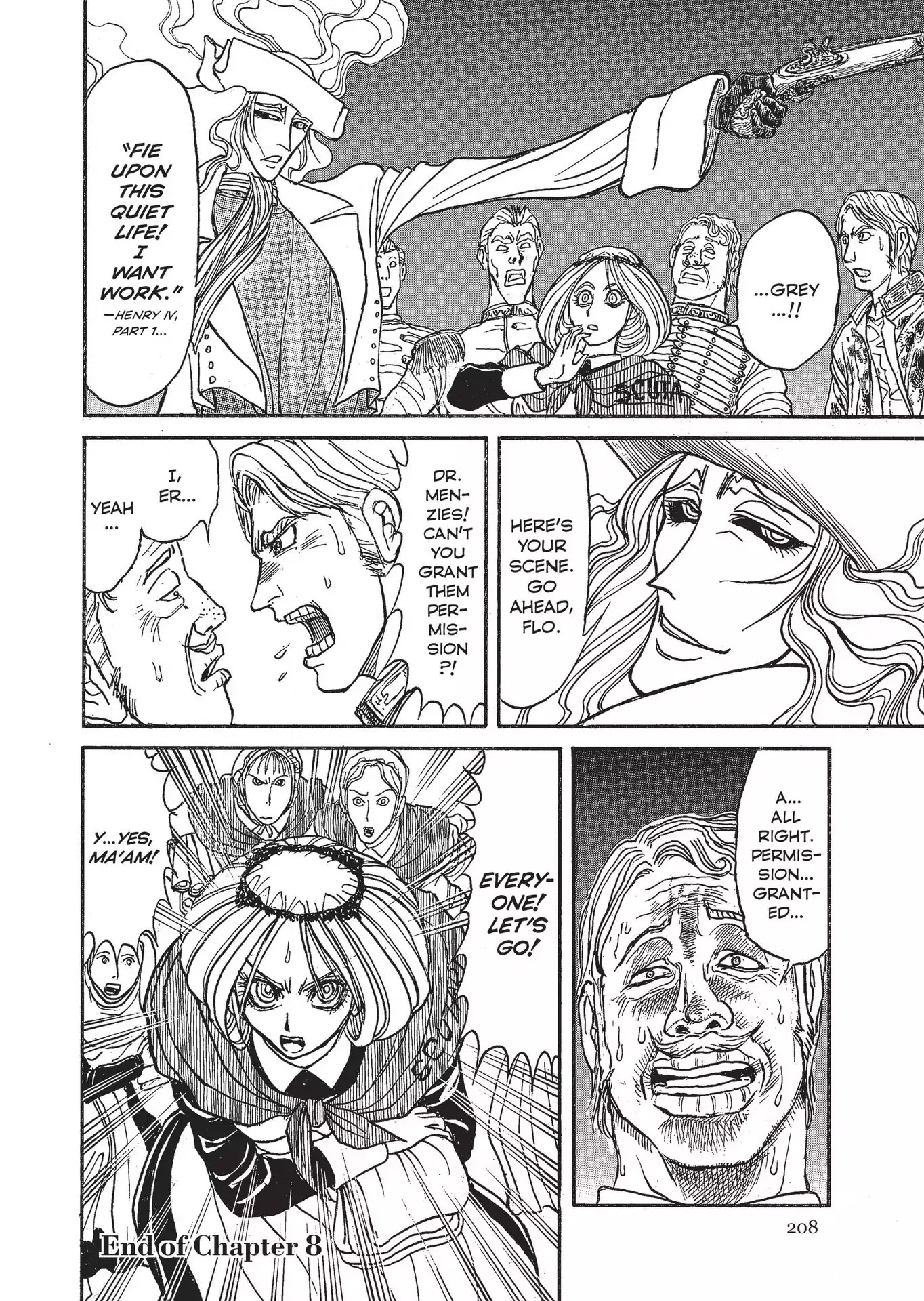 Kuro Hakubutsukan Springald Chapter 2.8 page 18 - Vol.2 Chapter 8: The Ghost Waits for the Lady's Scene