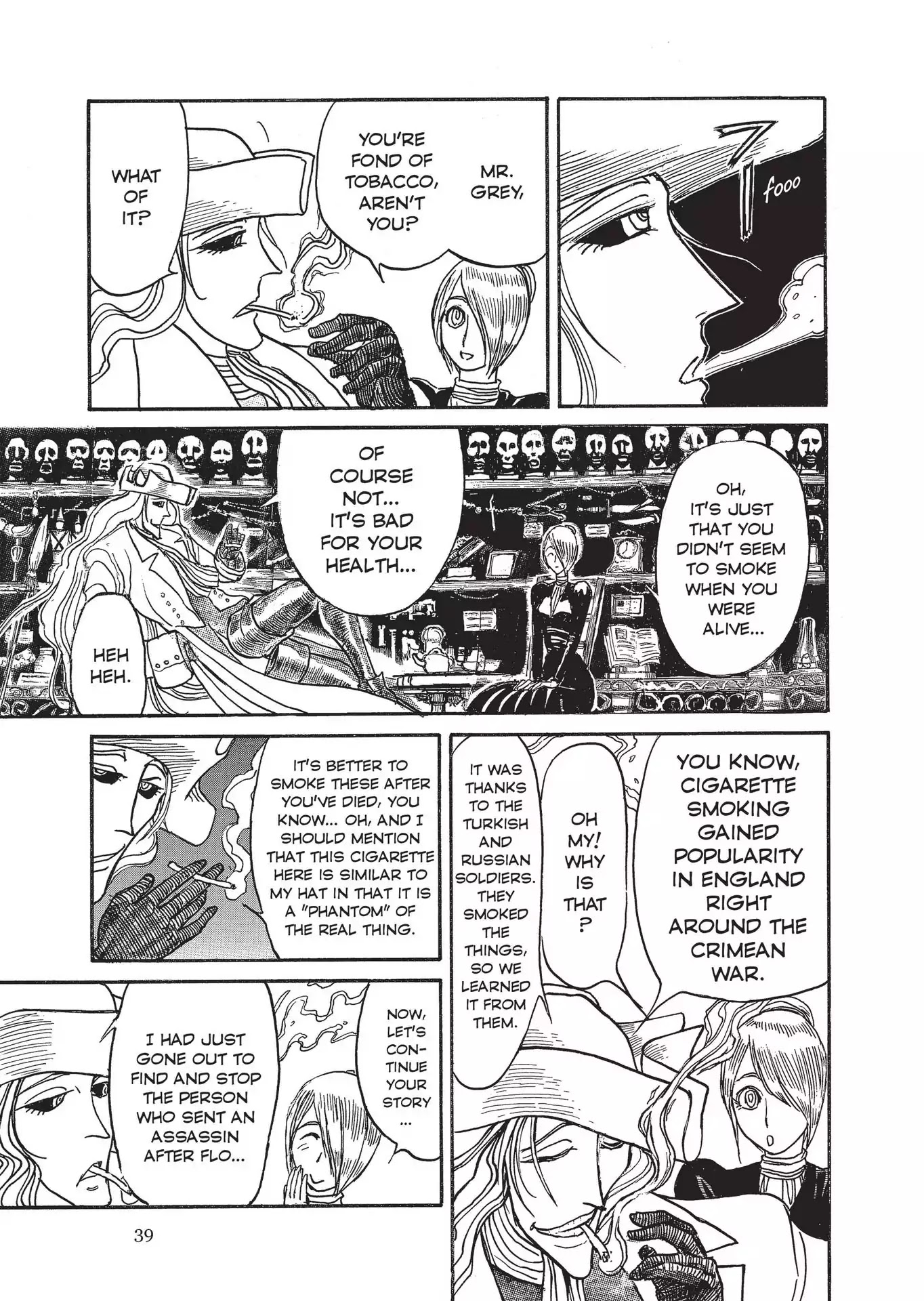 Kuro Hakubutsukan Springald Chapter 3.16 page 1 - Vol.3 Chapter 16: The Ghost and the Lady's Respective Roles