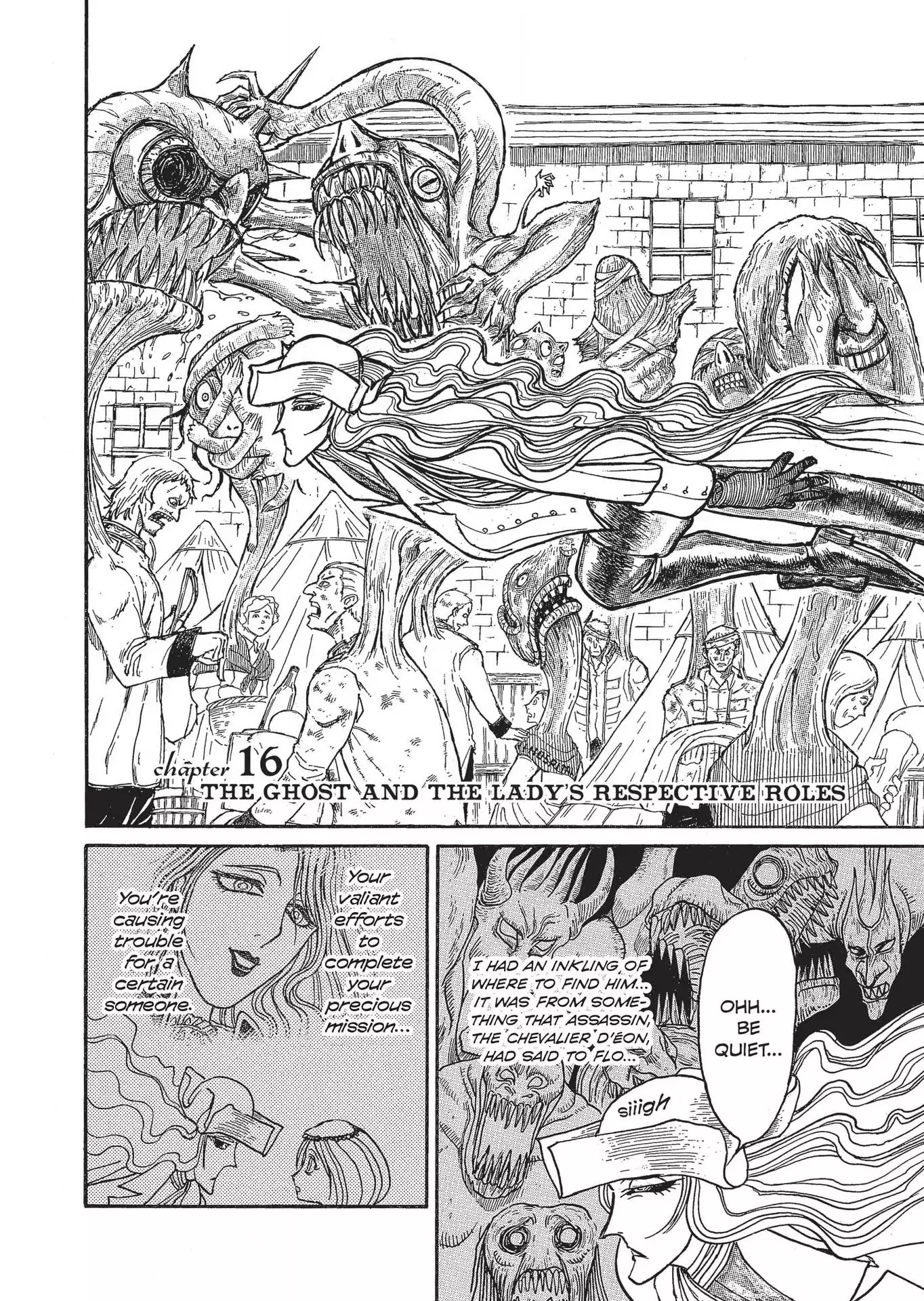 Kuro Hakubutsukan Springald Chapter 3.16 page 2 - Vol.3 Chapter 16: The Ghost and the Lady's Respective Roles