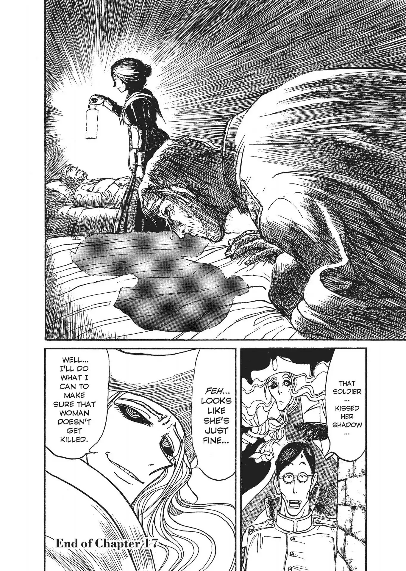 Kuro Hakubutsukan Springald Chapter 3.17 page 17 - Vol.3 Chapter 17: The Lady Receives a Kiss in the Shadow, the Ghost Plots