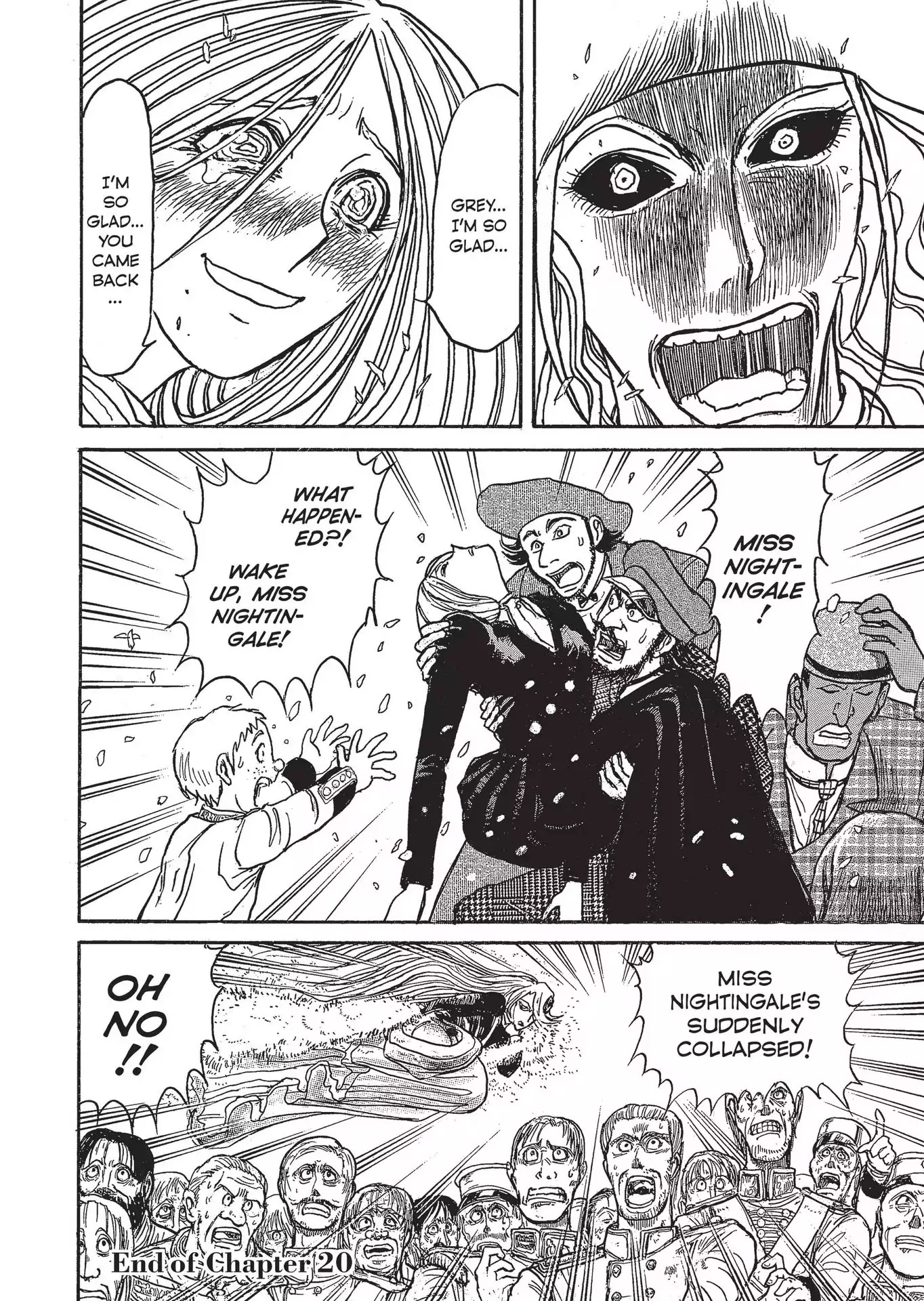 Kuro Hakubutsukan Springald Chapter 3.20 page 16 - Vol.3 Chapter 20: The Ghost Strikes a Blow, and the Lady is Deeply Wounded