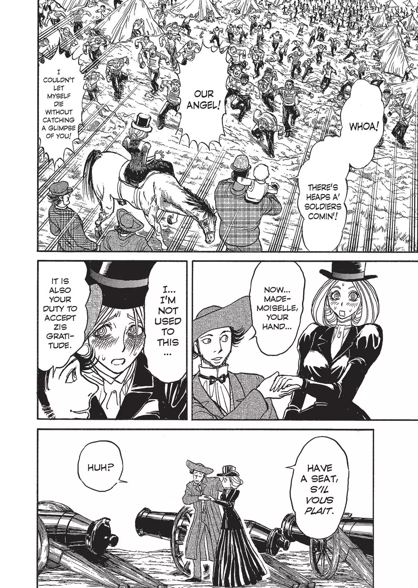 Kuro Hakubutsukan Springald Chapter 3.20 page 8 - Vol.3 Chapter 20: The Ghost Strikes a Blow, and the Lady is Deeply Wounded