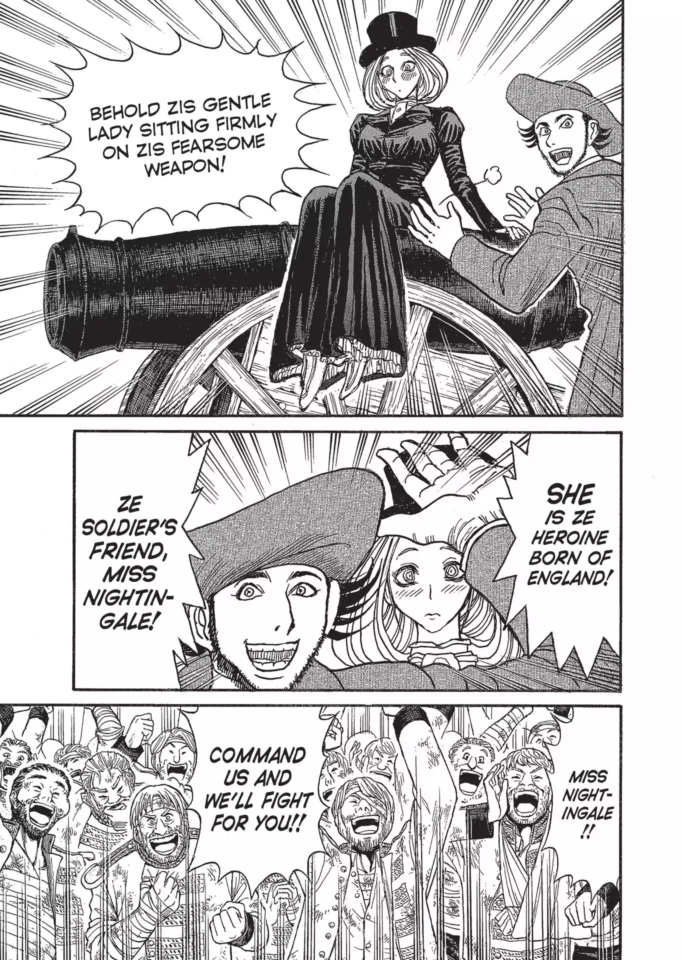 Kuro Hakubutsukan Springald Chapter 3.20 page 9 - Vol.3 Chapter 20: The Ghost Strikes a Blow, and the Lady is Deeply Wounded
