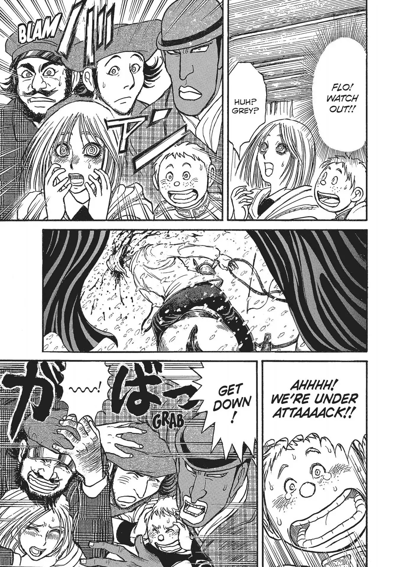 Kuro Hakubutsukan Springald Chapter 3.23 page 16 - Vol.3 Chapter 23: The Ghost and the Lady's Final Story-Shots Fired-