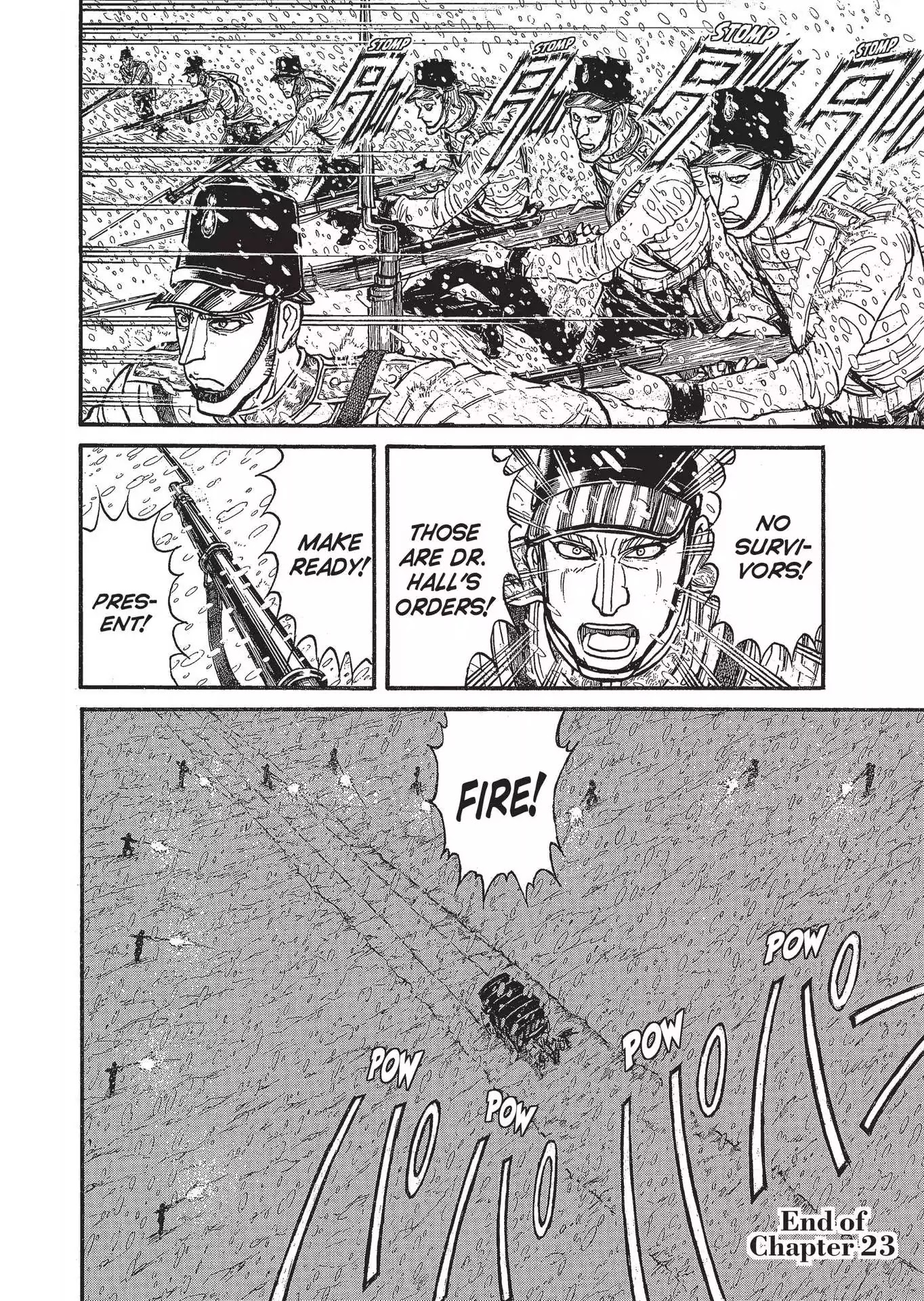 Kuro Hakubutsukan Springald Chapter 3.23 page 17 - Vol.3 Chapter 23: The Ghost and the Lady's Final Story-Shots Fired-