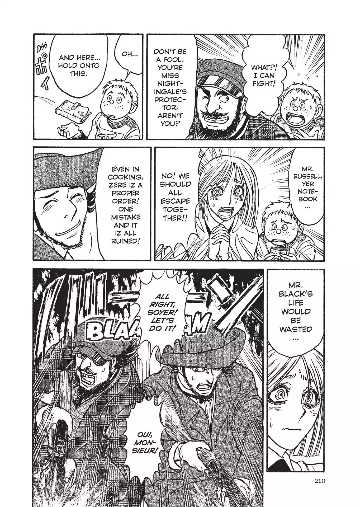 Kuro Hakubutsukan Springald Chapter 3.25 page 9 - Vol.3 Chapter 25: The Ghost and the Lady's Final Story-A conversation Between Blade and Bullet-