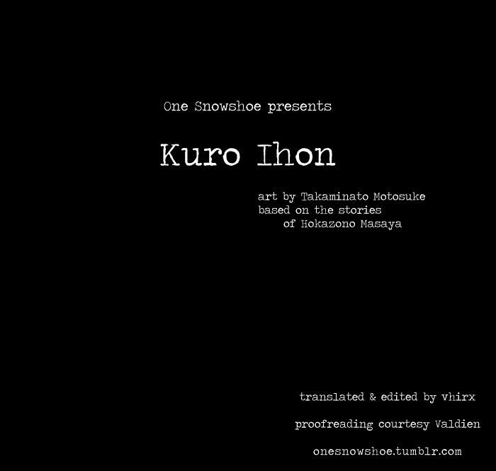 Kuro Ihon Chapter 1 page 1 - Chapter 1 : Dying Alone