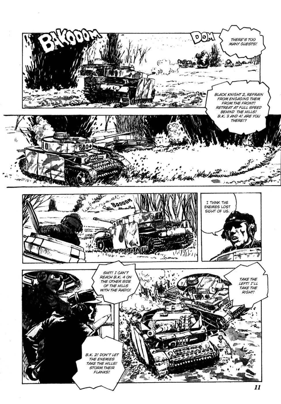 Kuro Kishi Monogatari Chapter 1 page 9 - Chapter 1: Fire! At Point-Blank Range!
