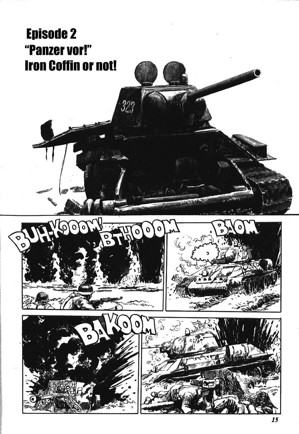 Kuro Kishi Monogatari Chapter 2 page 1 - Chapter 2: "Panzer vor!" Iron Coffin or Not!